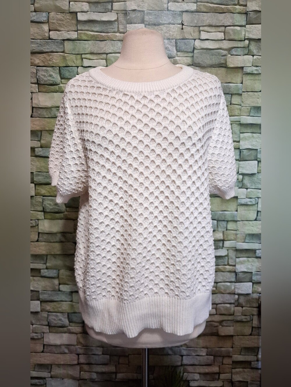 XXL Liz Claiborne Thick Knit Honeycomb Sweater